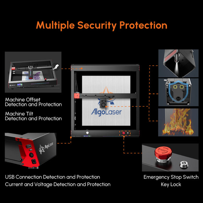 AlgoLaser Delta 40W Diode Laser Engraver - Professional-Grade Cutter