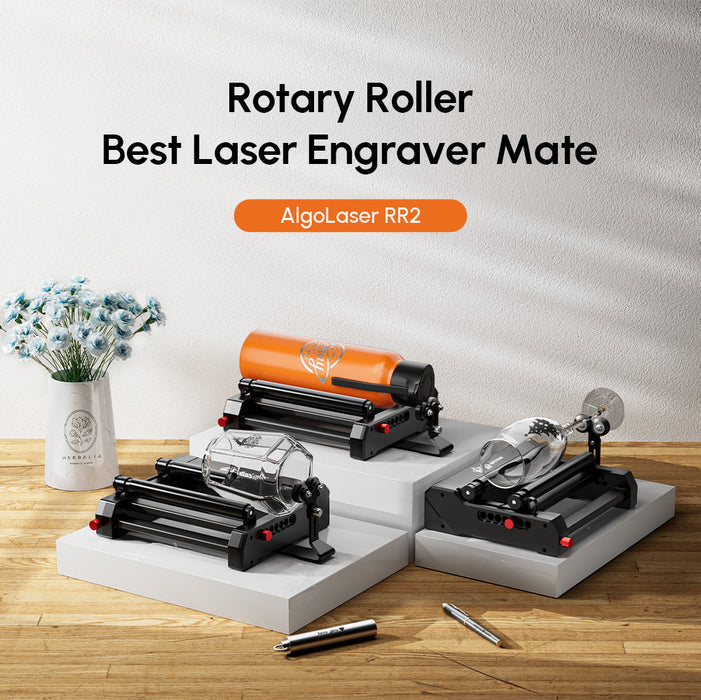 AlgoLaser Rotary Roller RR2 - 360° Cylindrical Engraving Attachment