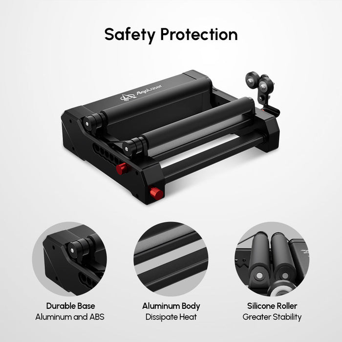 AlgoLaser Rotary Roller RR2 - 360° Cylindrical Engraving Attachment