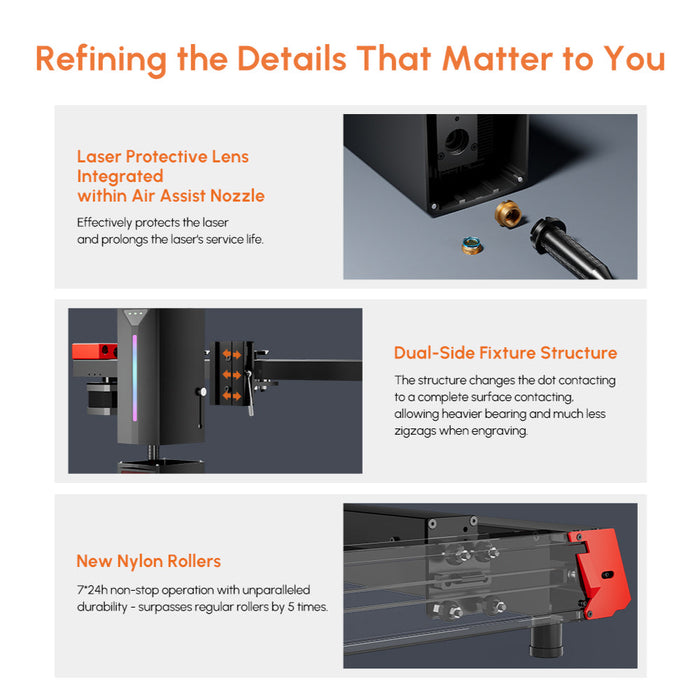 AlgoLaser Delta 40W Diode Laser Engraver - Professional-Grade Cutter