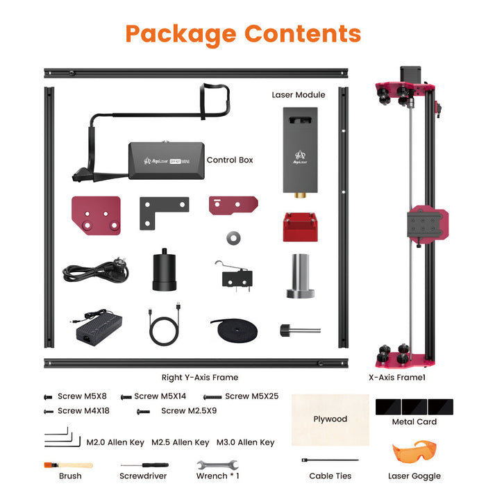 AlgoLaser DIY KIT MINI Laser Engraver - Compact Precision Cutter