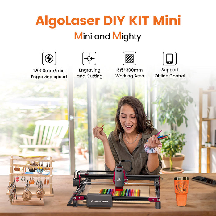 AlgoLaser DIY KIT MINI Laser Engraver - Compact Precision Cutter