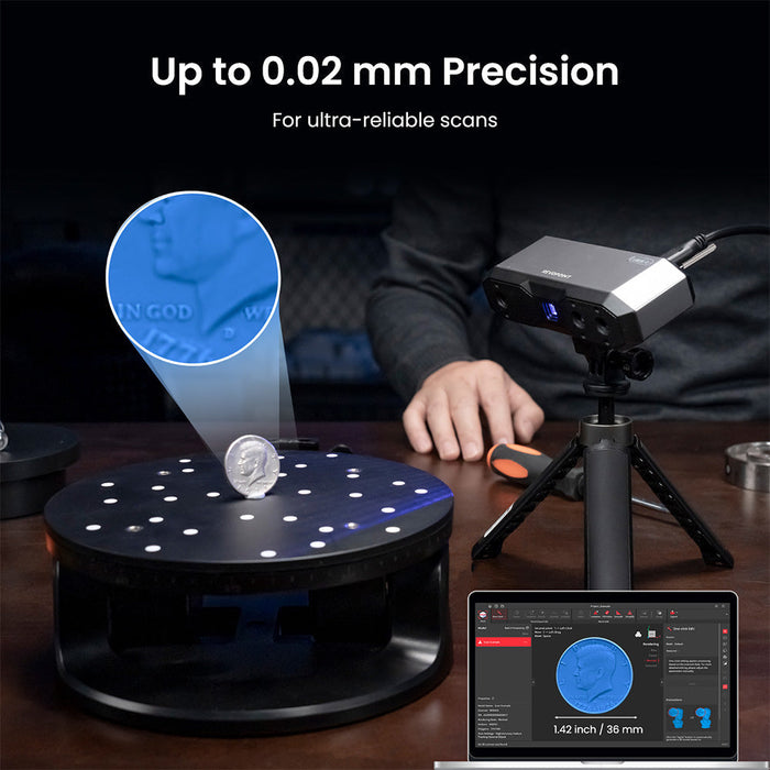 Revopoint MINI 2 3D Scanner: Blue Light丨Precision 0.02mm