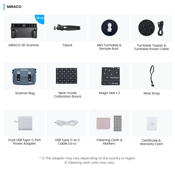 Revopoint MIRACO - Standalone 3D Scanner for Small to Large Objects Scanner