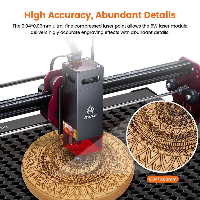 AlgoLaser DIY KIT MINI Laser Engraver - Compact Precision Cutter