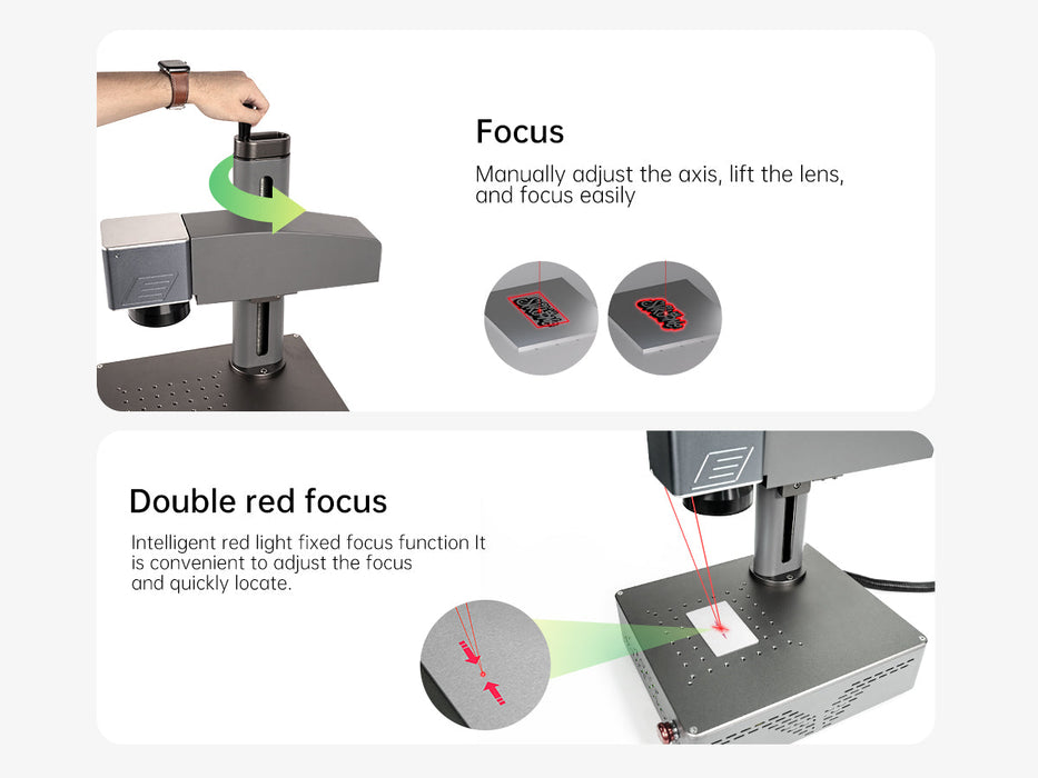 MR.CARVE S4-50W High-Power FIber Laser Marking Machine