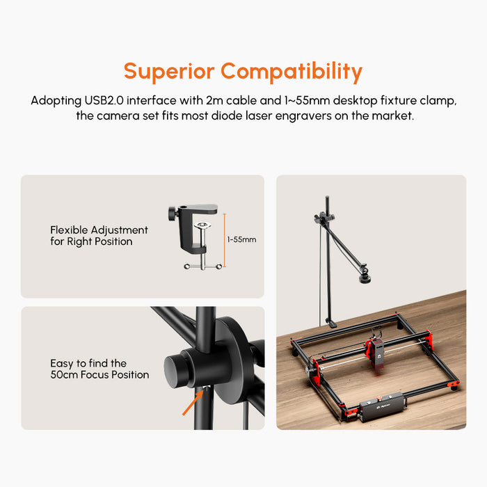 AlgoLaser Lightburn Smart Camera Set - Precision Alignment System