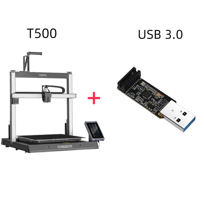 Comgrow T500 Large 3d Printer 7" Klipper Direct Drive Xyz Linear Rails 500*500*500mm